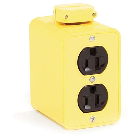 electrical yellow box|Woodhead 3080.